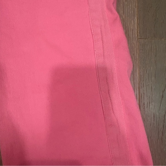 Risen Jeans $68 Pink Herringbone Side Stripe Joggers Size 7/28 EUC sold out - Picture 6 of 12